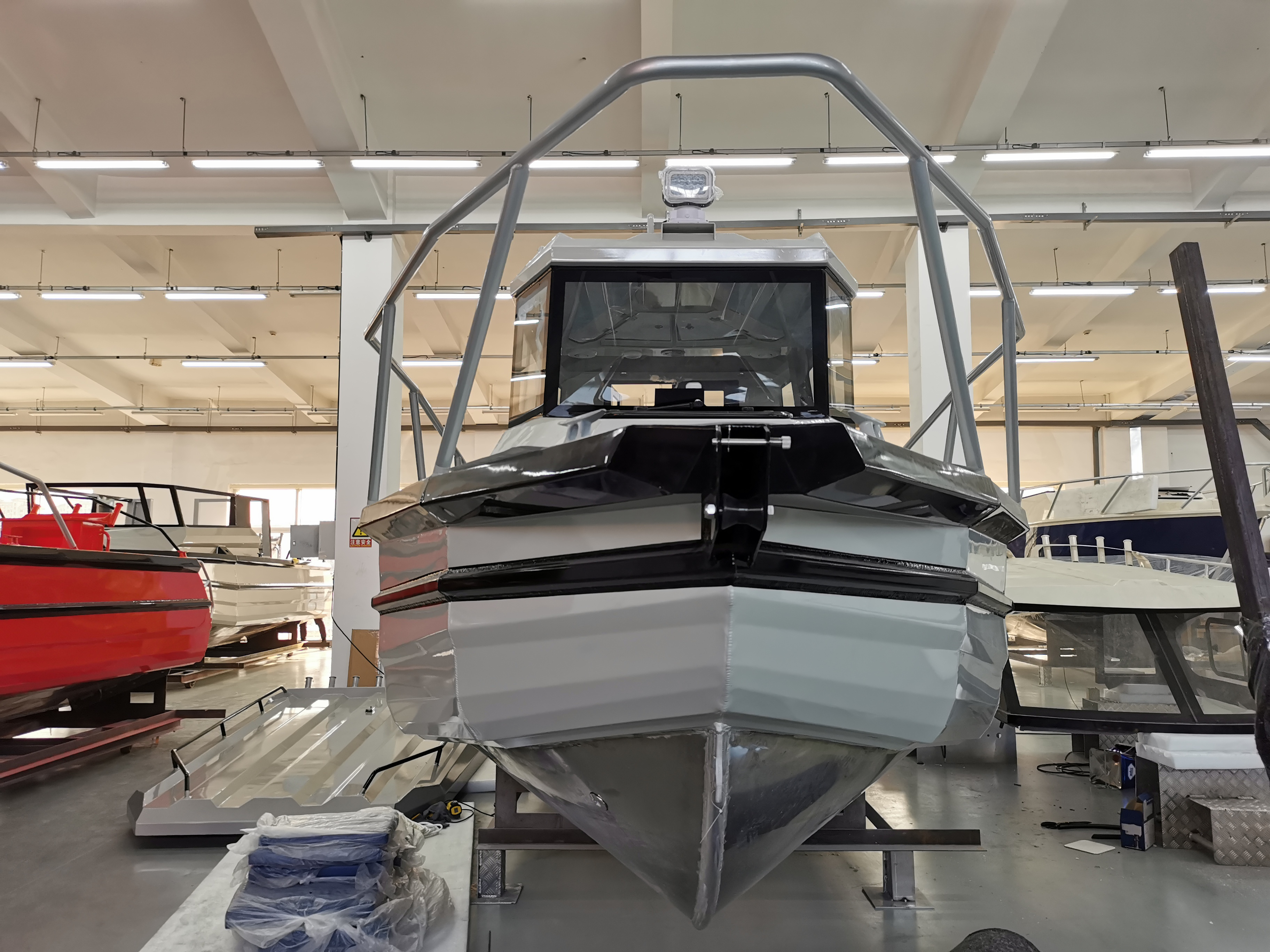 Offshore Speed Boat for Sale Canada- 7.5m / 25ft Easy Craft Welded Aluminum Fishing Boat with CE& Pontoon& Walkaround