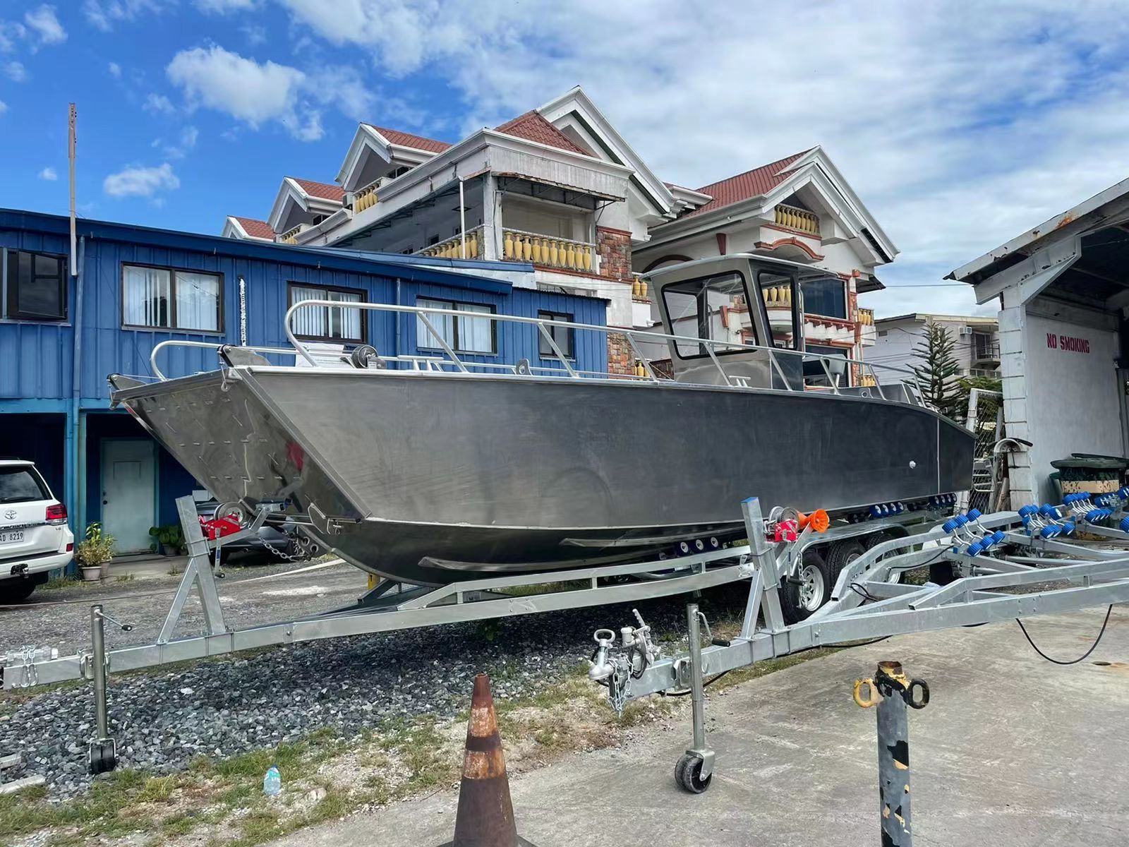 9m 29ft professional aluminum landing craft center console fishing boat work barge