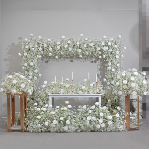 New soft glue baby's breath floral wedding stage table decoration flower ball arrangement