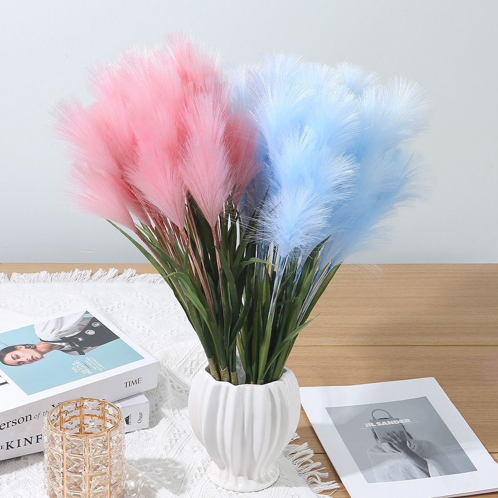 Artificial reed Nordic style wedding wedding flower artificial pampas grass dried flower artificial reed window decoration