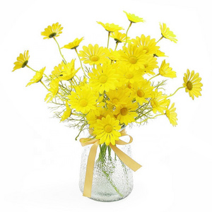 MF-L664 Home Decoration 5-head Simulation Daisy Artificial Flowers Dutch Persian Chrysanthemum Chamomile Wedding Silk flowers