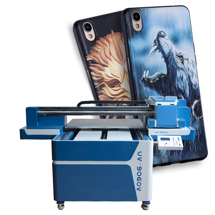 Manufacture Phone Case Pen Golf Lighter UV Flatbed Printer 6090 Led Flatbed Printer With Rotary