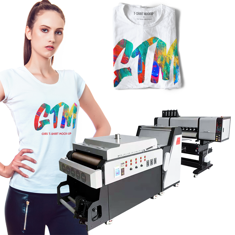 Color Plotter Combo White Ink Audley 60 cm Tshirt Printing Machine I3200  l130 60cm Film T-shirt DTF printer