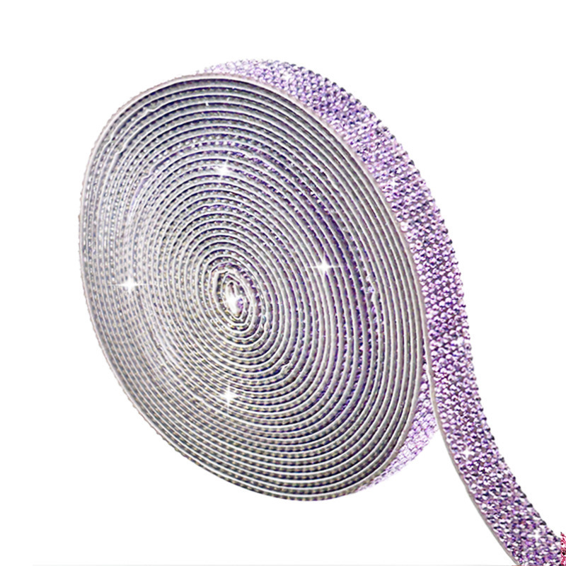 Wholesale Crystal Self Adhesive Rhinestones Strip 5yards Crystal Rhinestone Diamond Ribbon Mesh Trim For Craft