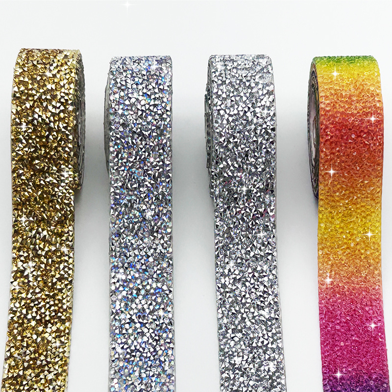 Wholesale resin sharp bottom rhinestones color banding resin rhinestones trim clothes crafts