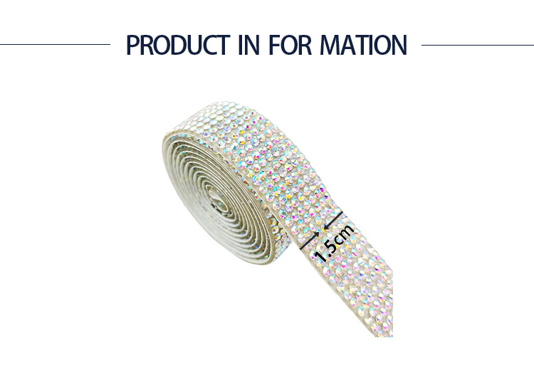 crystal fabric rhinestone strip diamond rhinestone ribbon mesh wrap