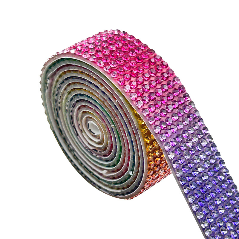 crystal fabric rhinestone strip diamond rhinestone ribbon mesh wrap