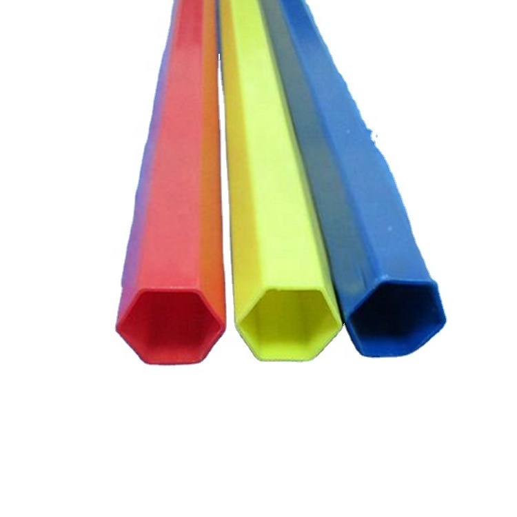 Colored Clear Hexagonal PVC/ABS/PMMA/PP/PS Pipe