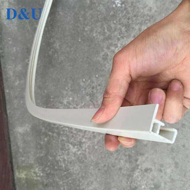 Extrusion Plastic Profiled Product Window Curtain Track Runners Plastic Profile