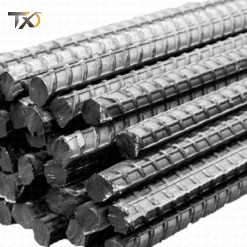 High Quality HRB400 Rebar 6mm 8mm 10mm 12mm 16mm 20mm Carbon Steel Threaded Bar Iron Rods For Construction