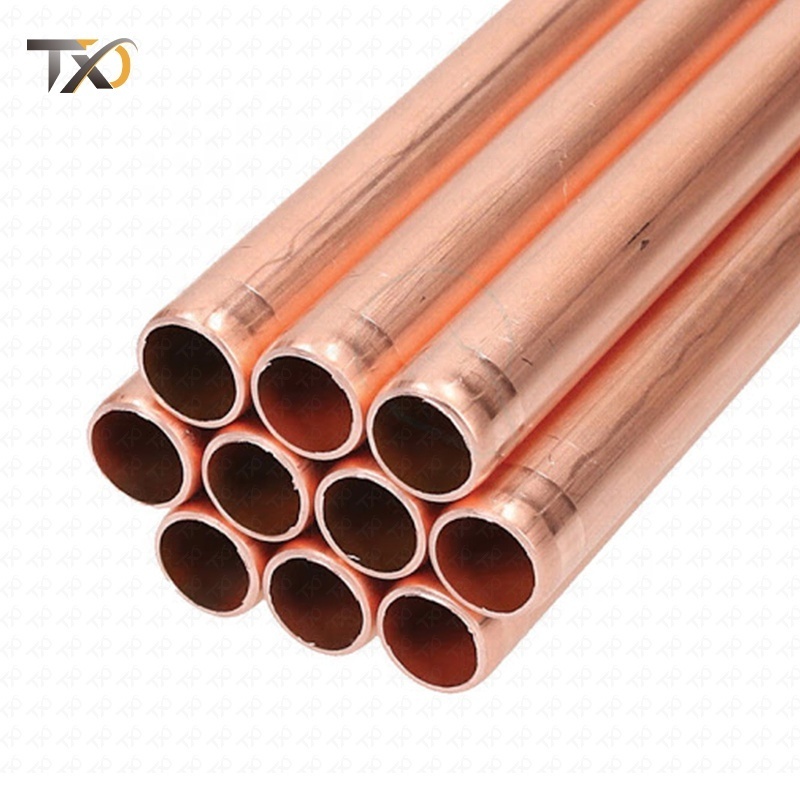 Hot Sell Customized Copper Pipe Fittings 25mm Armaflex 12.7mm Refrigerant Copper Pipe For Air Condition Ac 1/4'' 3/8''