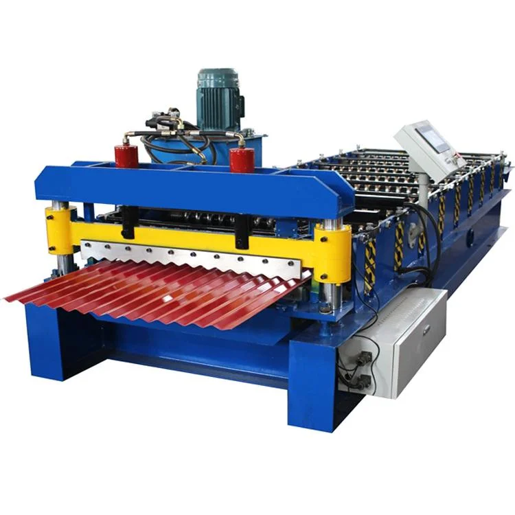 Thin Galvanized Steel Corrugated Roofing Sheet Cold Roll Forming Machine Roof Tile Making Machine Factory Price