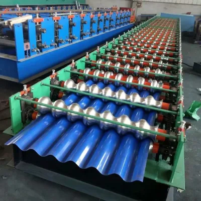 Thin Galvanized Steel Corrugated Roofing Sheet Cold Roll Forming Machine Roof Tile Making Machine Factory Price