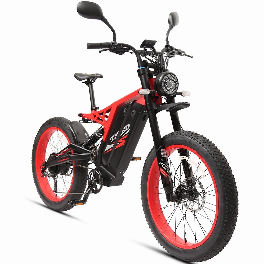 TXED Electric Double Battery fat tire 26 inch dirt Mountain bicycle 1200W off-road bike Dirt EBike electric motorcycle bike