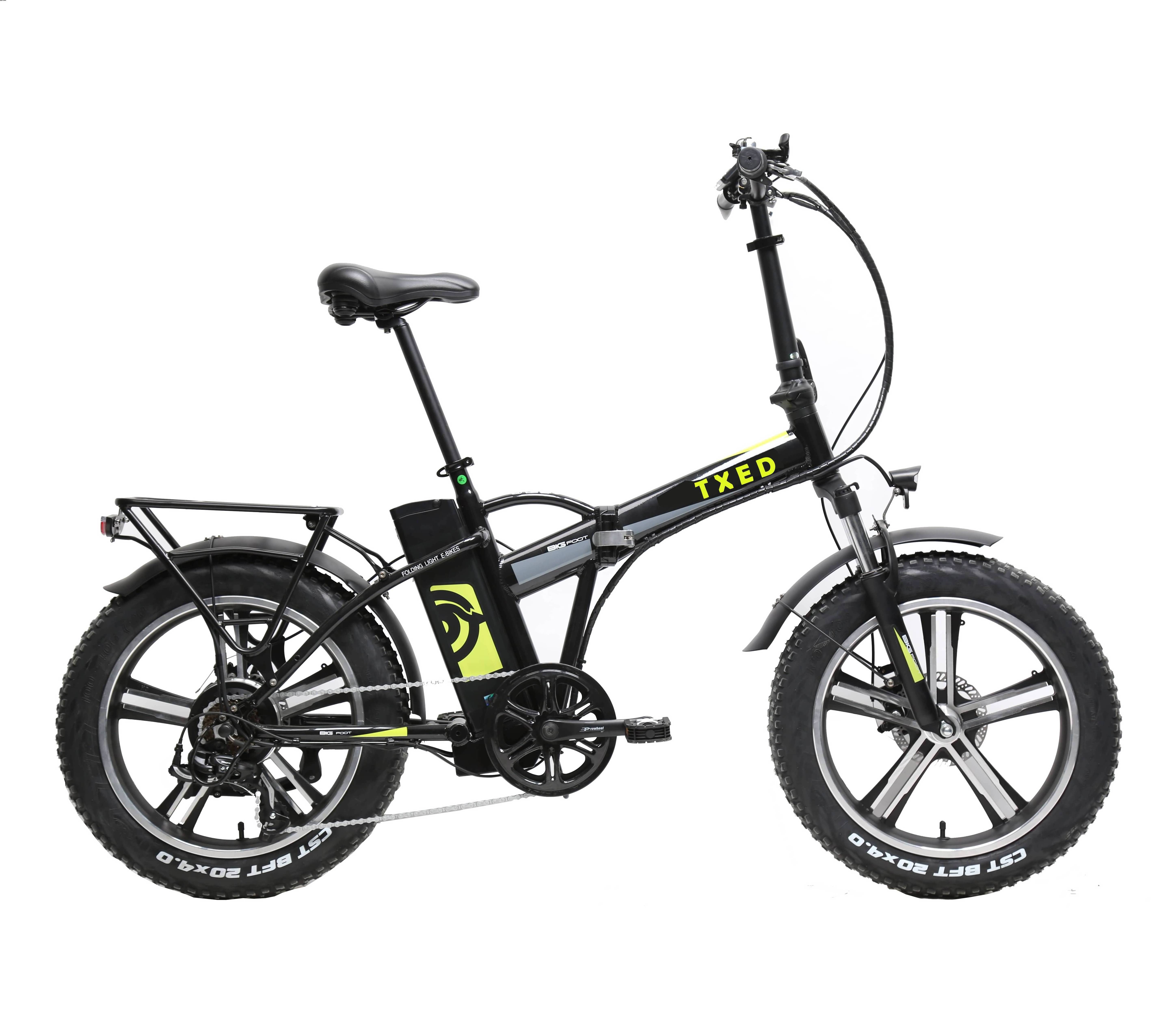 TXED Much Attractive Fat Tire Folding Electric Fat Bike E Bike Fat Tire 20 Inch Electric Bike Fold