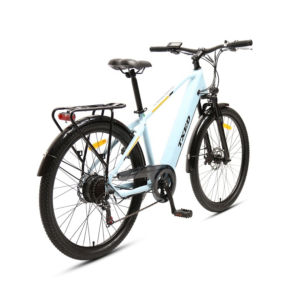 TXED 27.5 inch Mountain Style Full Suspension City E-bike bicycle lithium battery 250w electric city bike