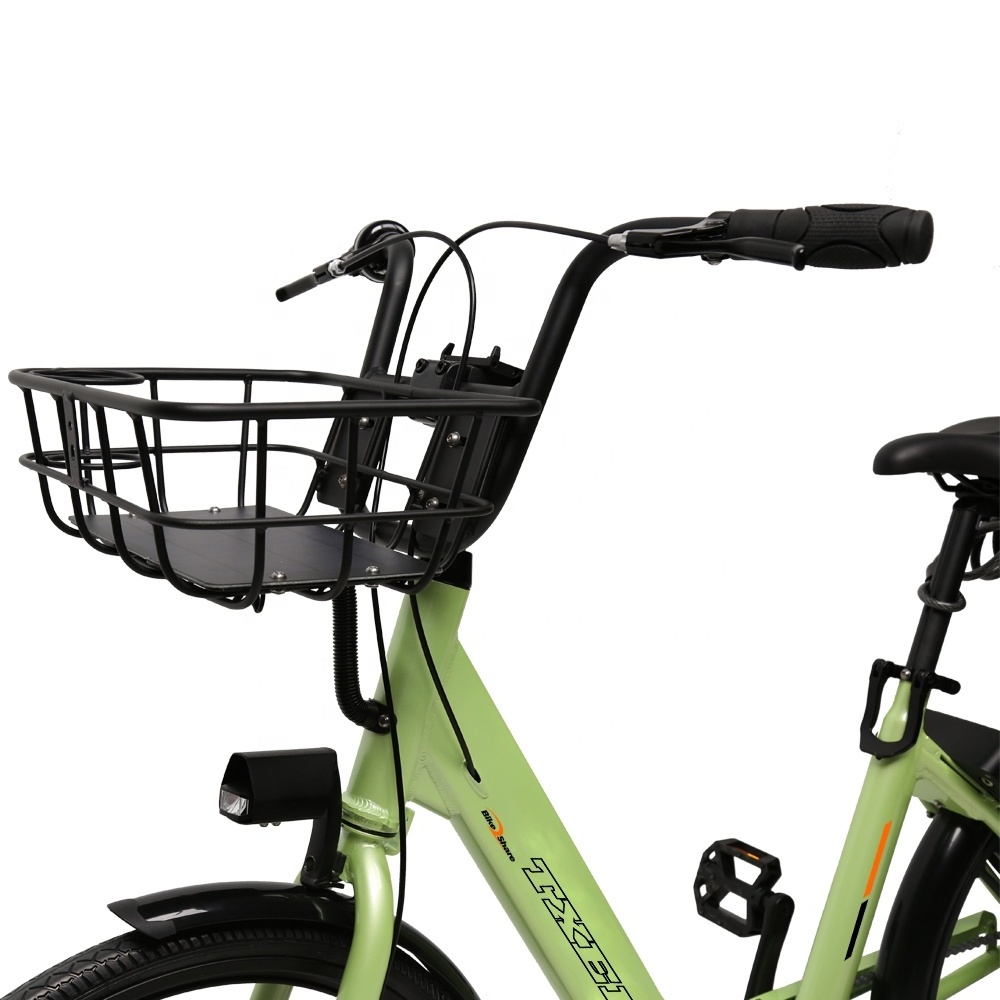 city sharing bicycles with renting bike system