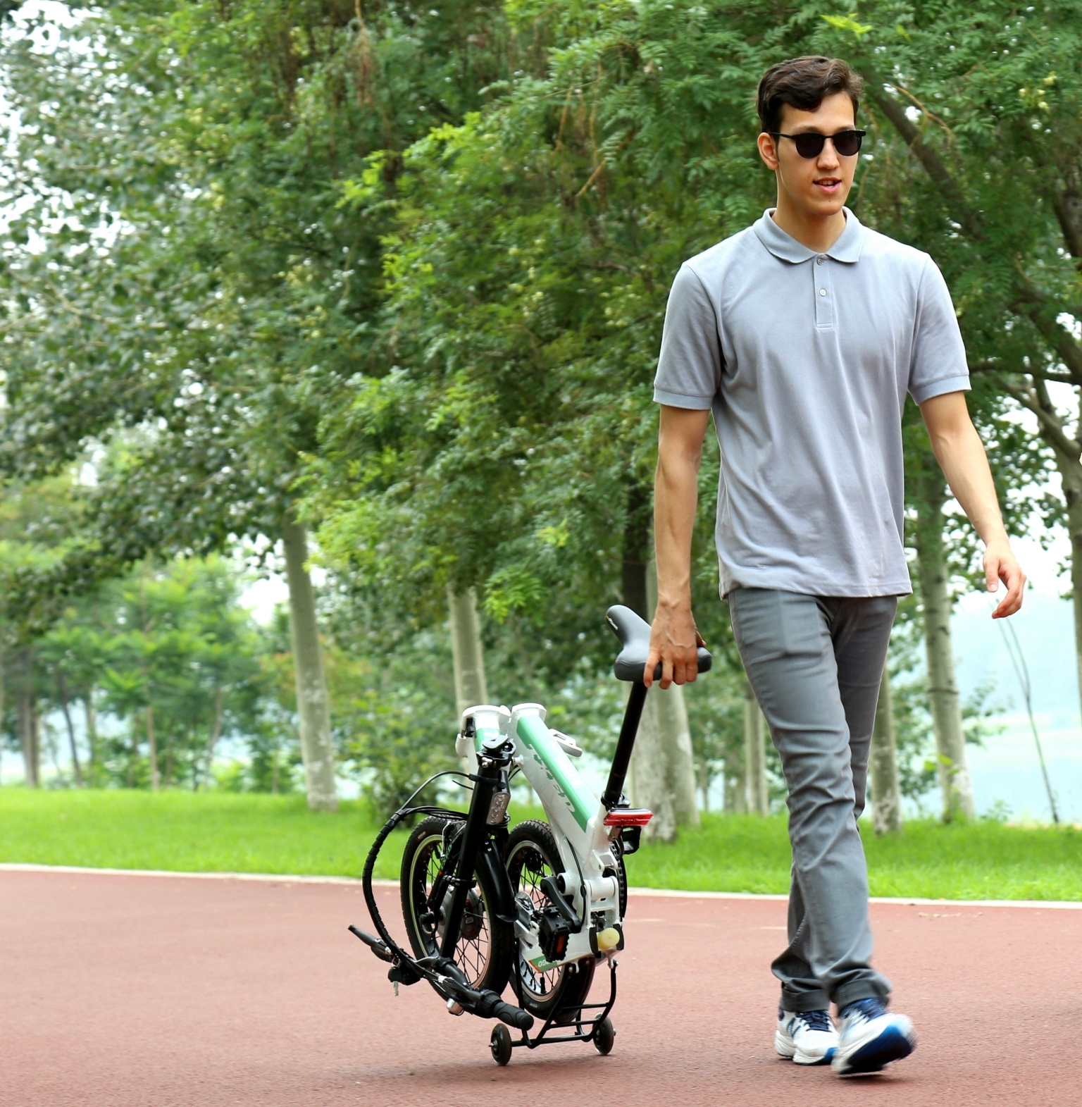 16 inch smart electric foldable bicycle