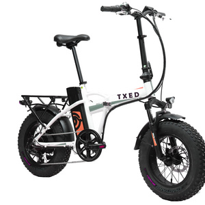 TXED Much Attractive Fat Tire Folding Electric Fat Bike E Bike Fat Tire 20 Inch Electric Bike Fold