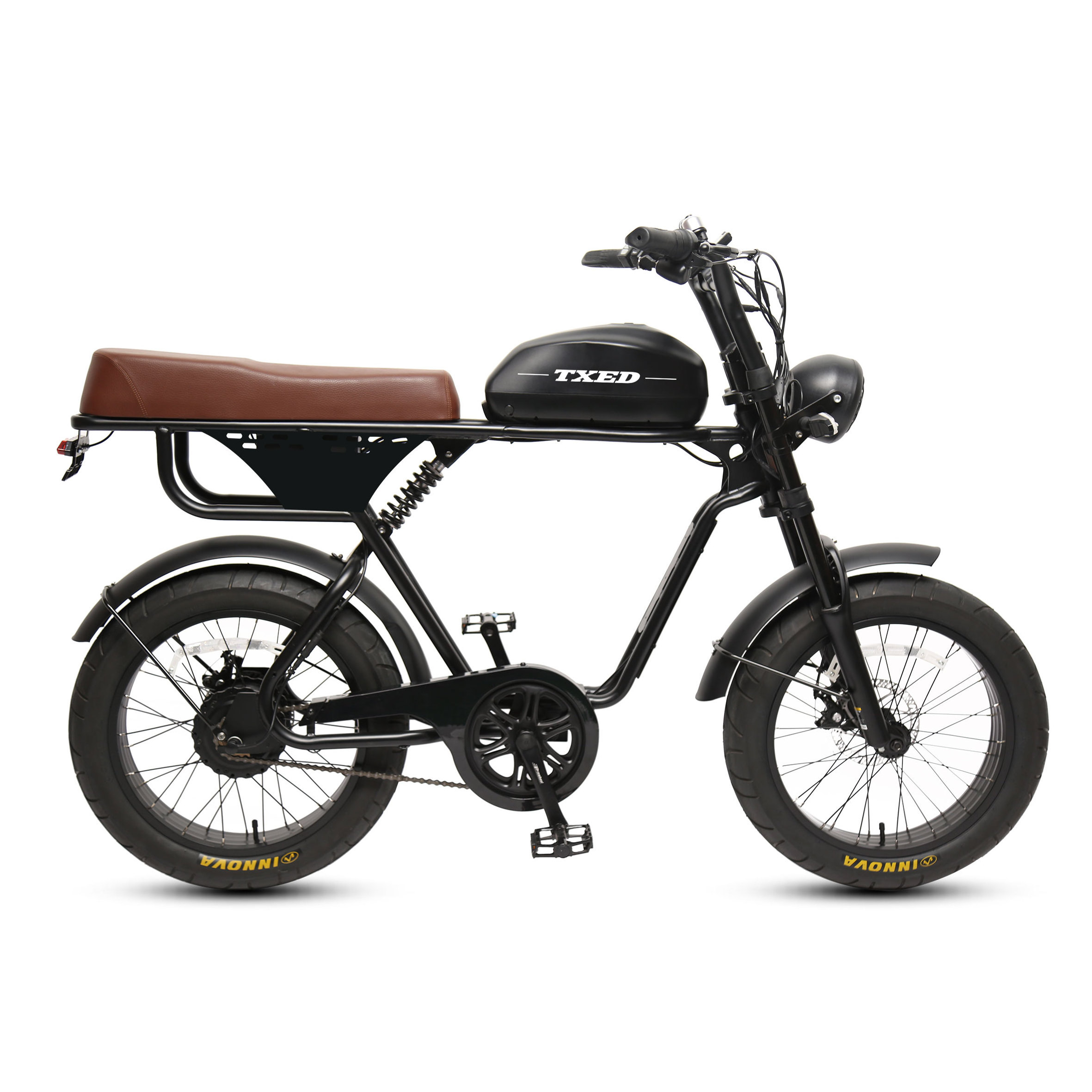 TXED Popular cheaper chopper bike Single speed cruiser bicycle 20 inch 500W motor fat tire bike