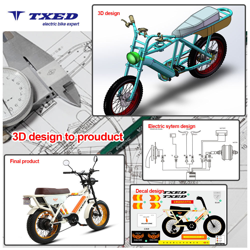 TXED Bike Step Through Lady Ebike 36v City Bike For Adult