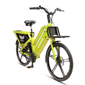 TXED 2 Wheel Family 48V Double Battery Cargo E-bike 250-350W Food Delivery Certification Electric Cargo Bikes for Sale