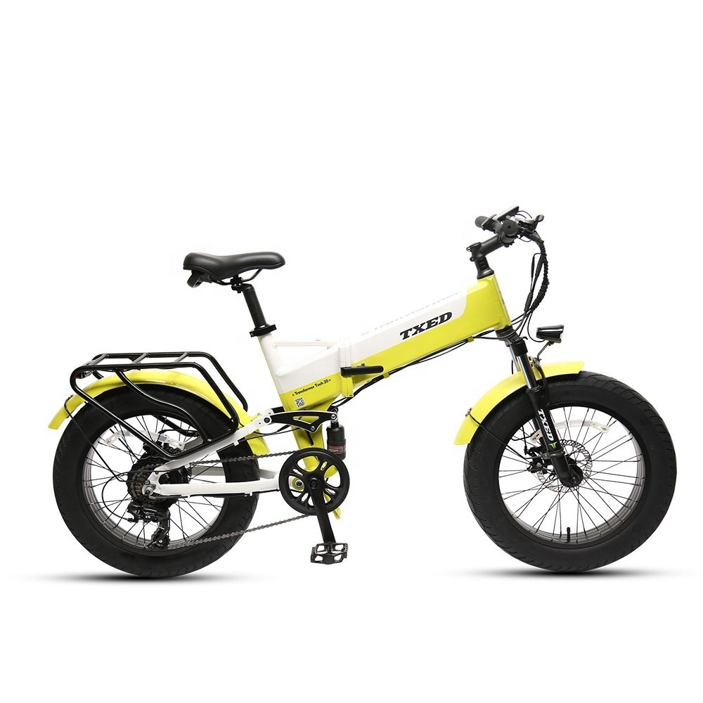 Txed E FOLD fat New Model 4.0 fat mountain electric bicycle  48V/500W Motor Fold Electr Bike