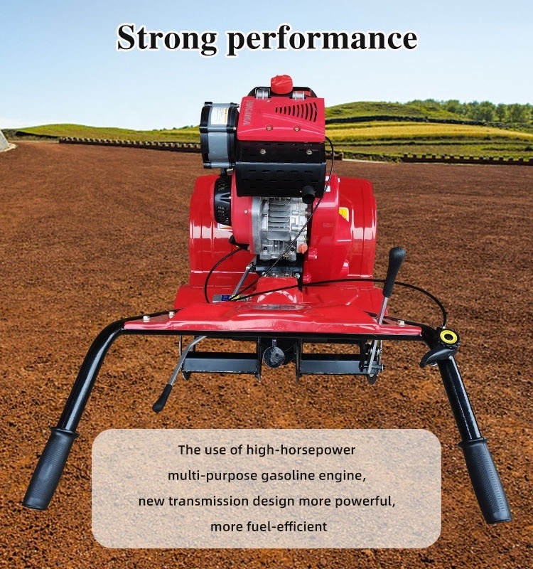 Tingxiang cheap mini Diesel Engine 6hp Cultivators Farming 4 Stroke Mini power Tiller machine agricultural walking tractor