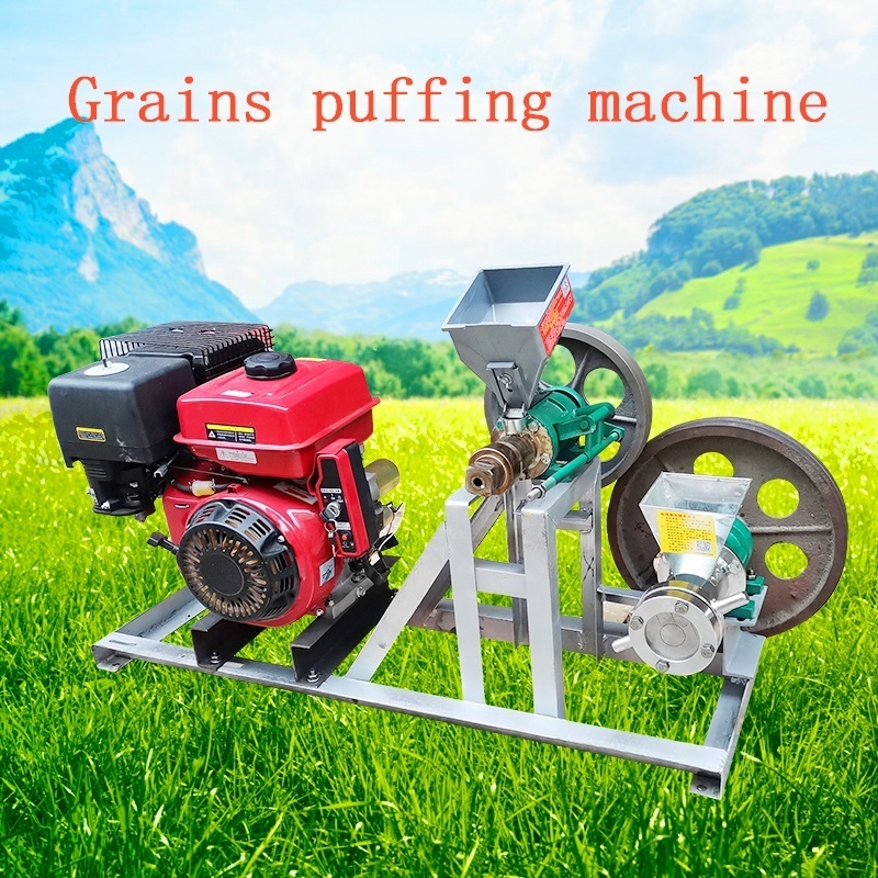 TX multifunctional commercial snack machines corn rice maize grain snack puff puffed puffer puffing making extruder machine