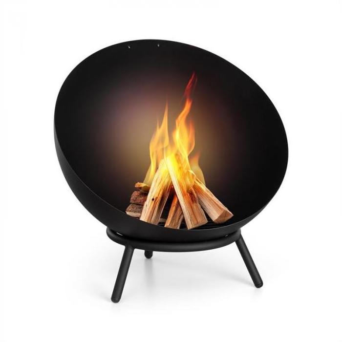 60-80cm customized size outdoor outside gas metal sphere fire pit