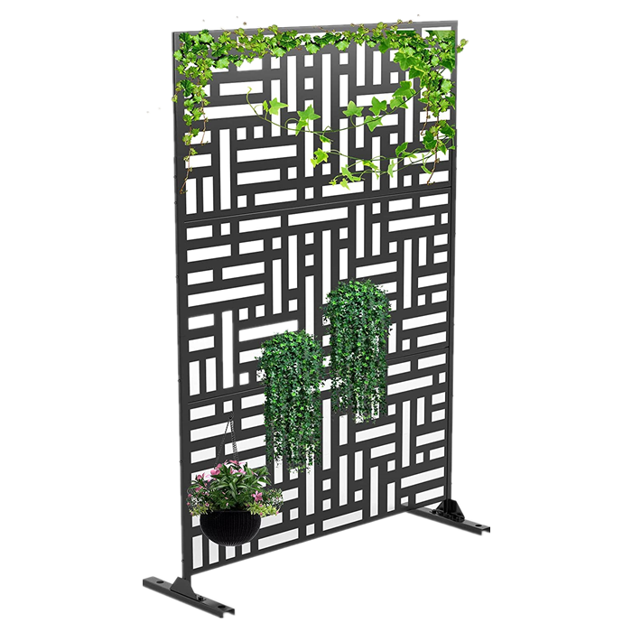 Decorative Outdoor Garden Privacy Laser Cut Art  Metal Screens Panels Corten Steel Garden Screen