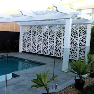 Corten steel garden building metal gazebo pool walls steel panels