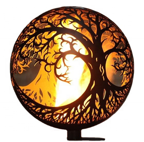 Firepit  ball  wood burning  Rust Iron fire pits factory direct folding fire pit rust corten steel fire pit outdoor