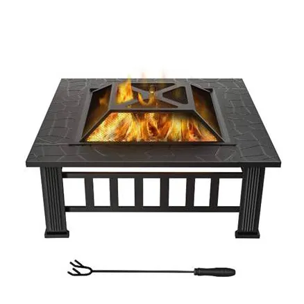 Outdoor Camping Bonfire Firepit Patio Supplies Furniture Metal BBQ Grills Bowl Fire Pit Tables