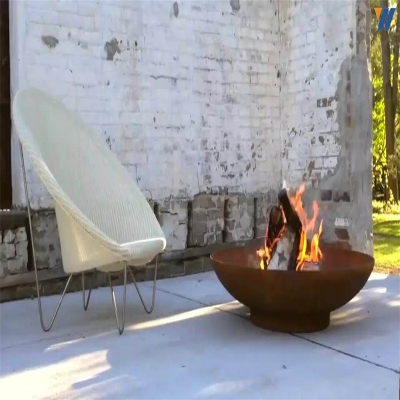 Laser Cut Metal Garden Fire Pit Charcoal Burner Brazier