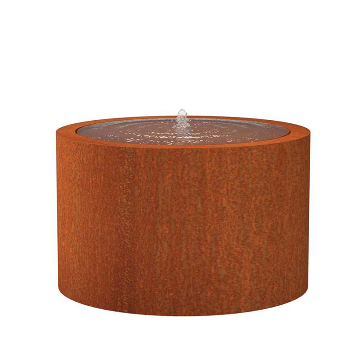 High Quality Modern Corten Steel Garden Pond Water Feature Wall Fountain