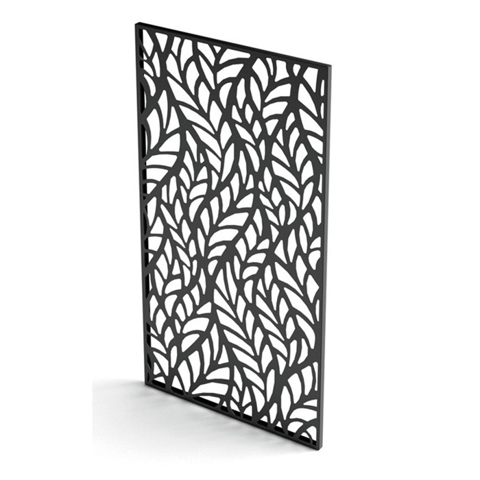 Decorative Outdoor Garden Privacy Laser Cut Art  Metal Screens Panels Corten Steel Garden Screen