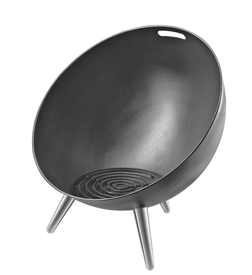 60-80cm customized size outdoor outside gas metal sphere fire pit