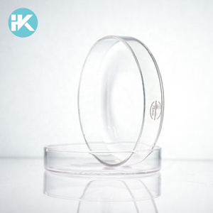 Huke customized  lab different size 75mm glass petri culture dish