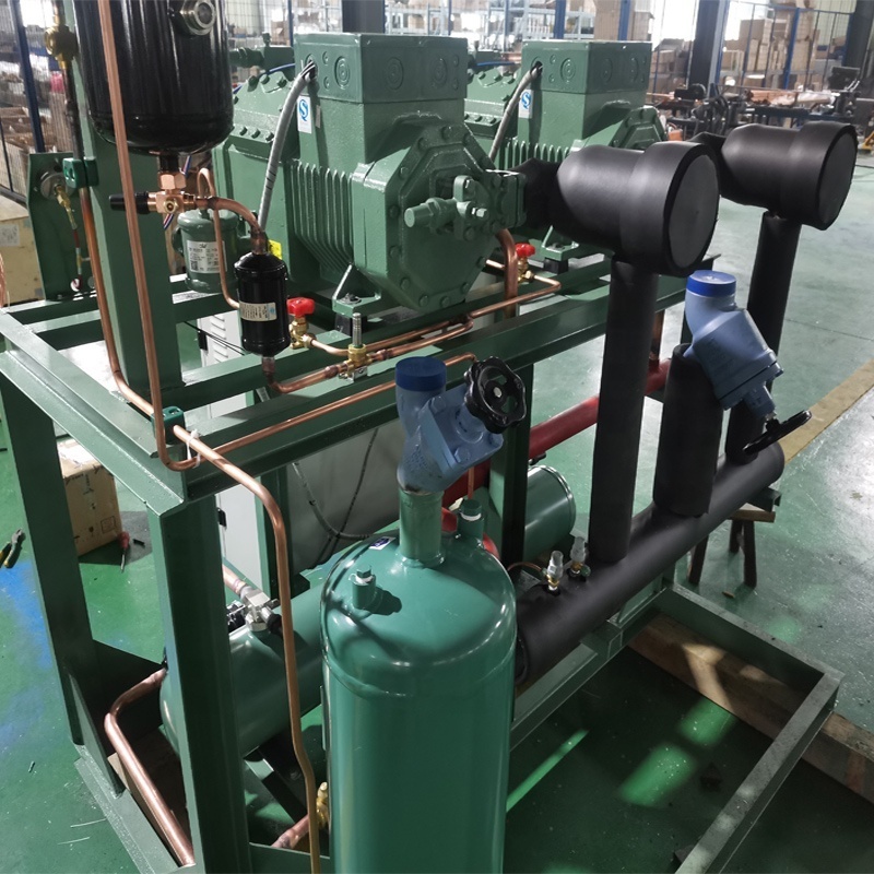 China12hp 20hp Refrigeration Compressor Semi-hermetic Reciprocating Compressor Vacuum Pump Refrigeration 1 Set Green 3 Months