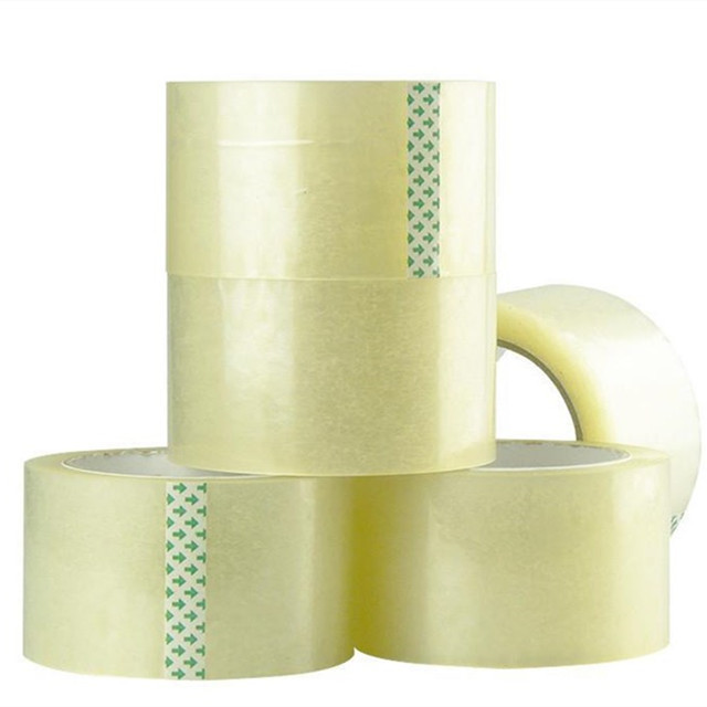 Super Clear Adhesive Of fice School Stationery Packing Bopp Transparent Printed Tape With Logo