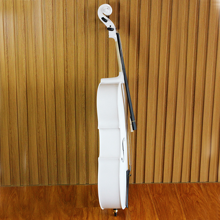 Popular professional musical instruments white cello 4 4 natural