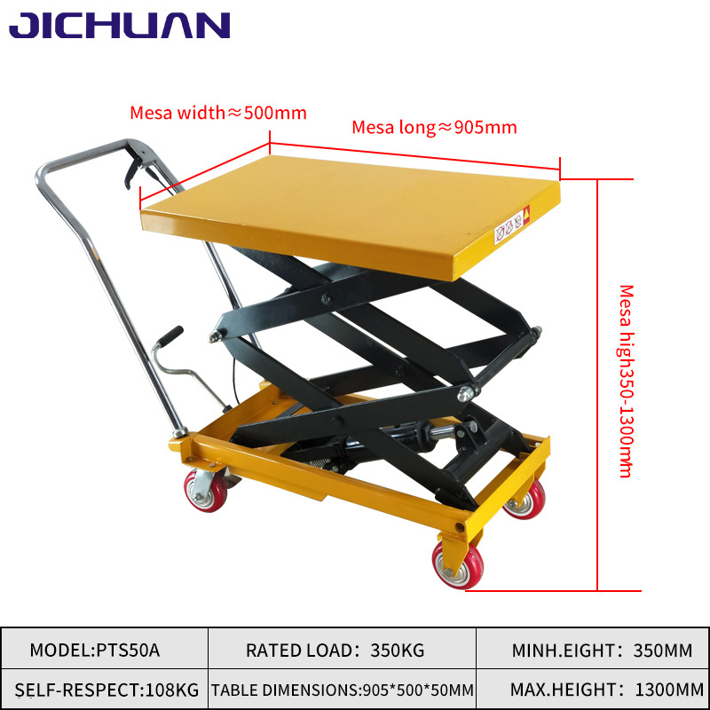 Electric Hydraulic Scissor Lift Table Economical manual lift tables platform trucks