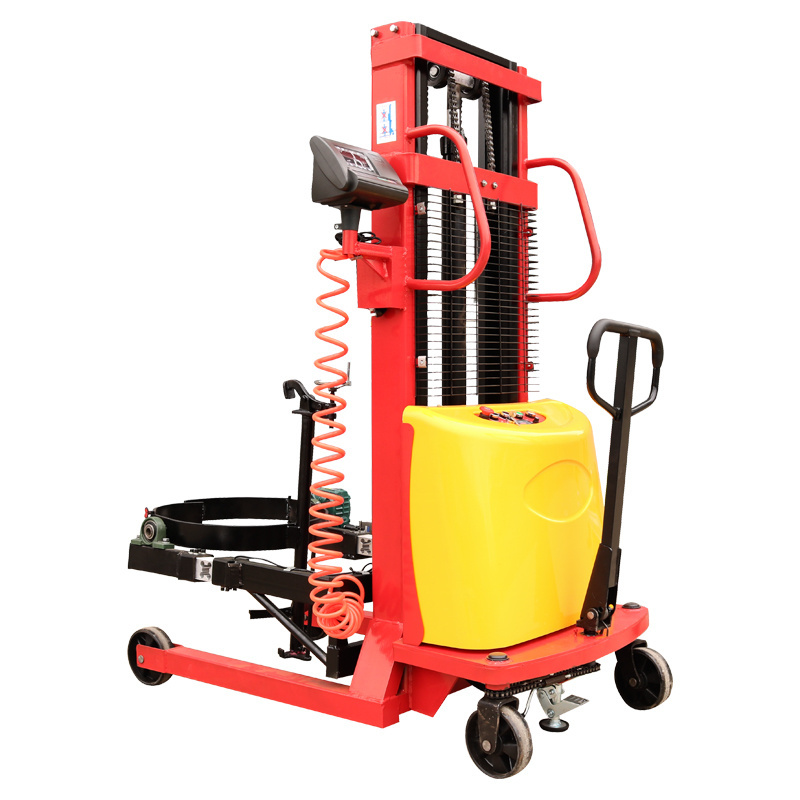 electric Oil drum Stacker semi electric pallet truck Bucket Wagon Barrel dump truck