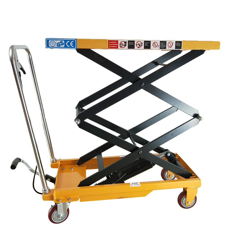 Foldable Hand Trolley Manual Small Platform Lift mini Scissor Lift