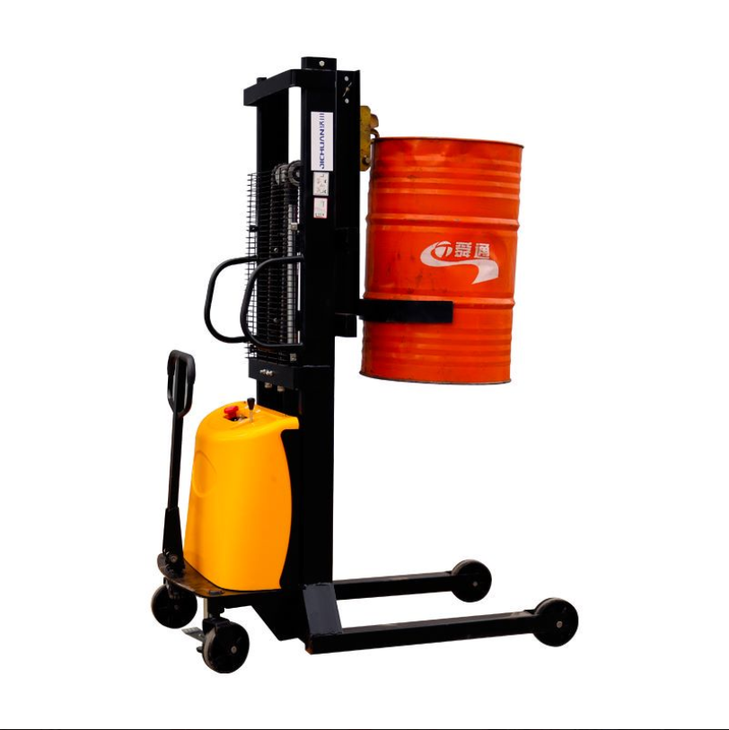 electric Oil drum Stacker semi electric pallet truck Bucket Wagon Barrel dump truck