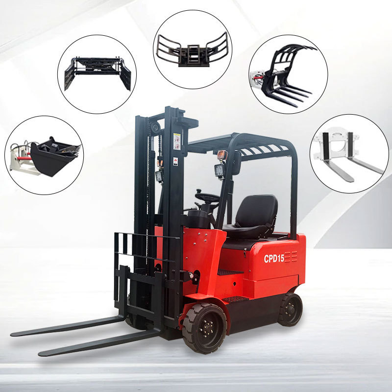 Hot sale 2ton full electric forklift four wheels forklift storage battery  lifting 3m truck