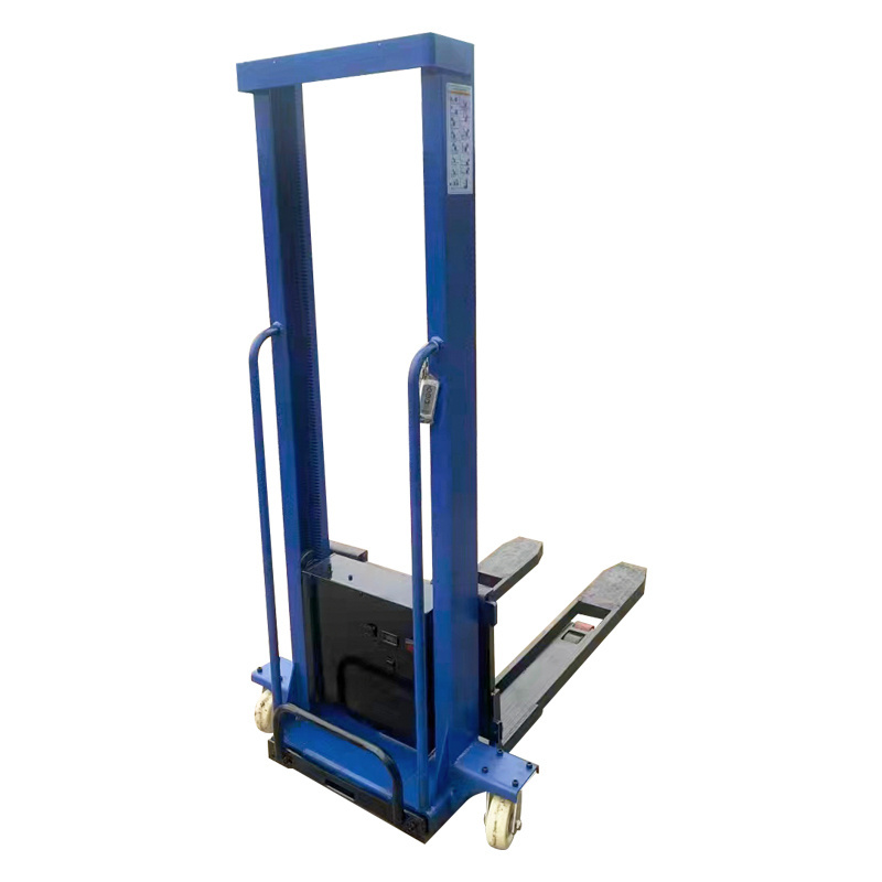 self loading lifting portable forklift electric stacker