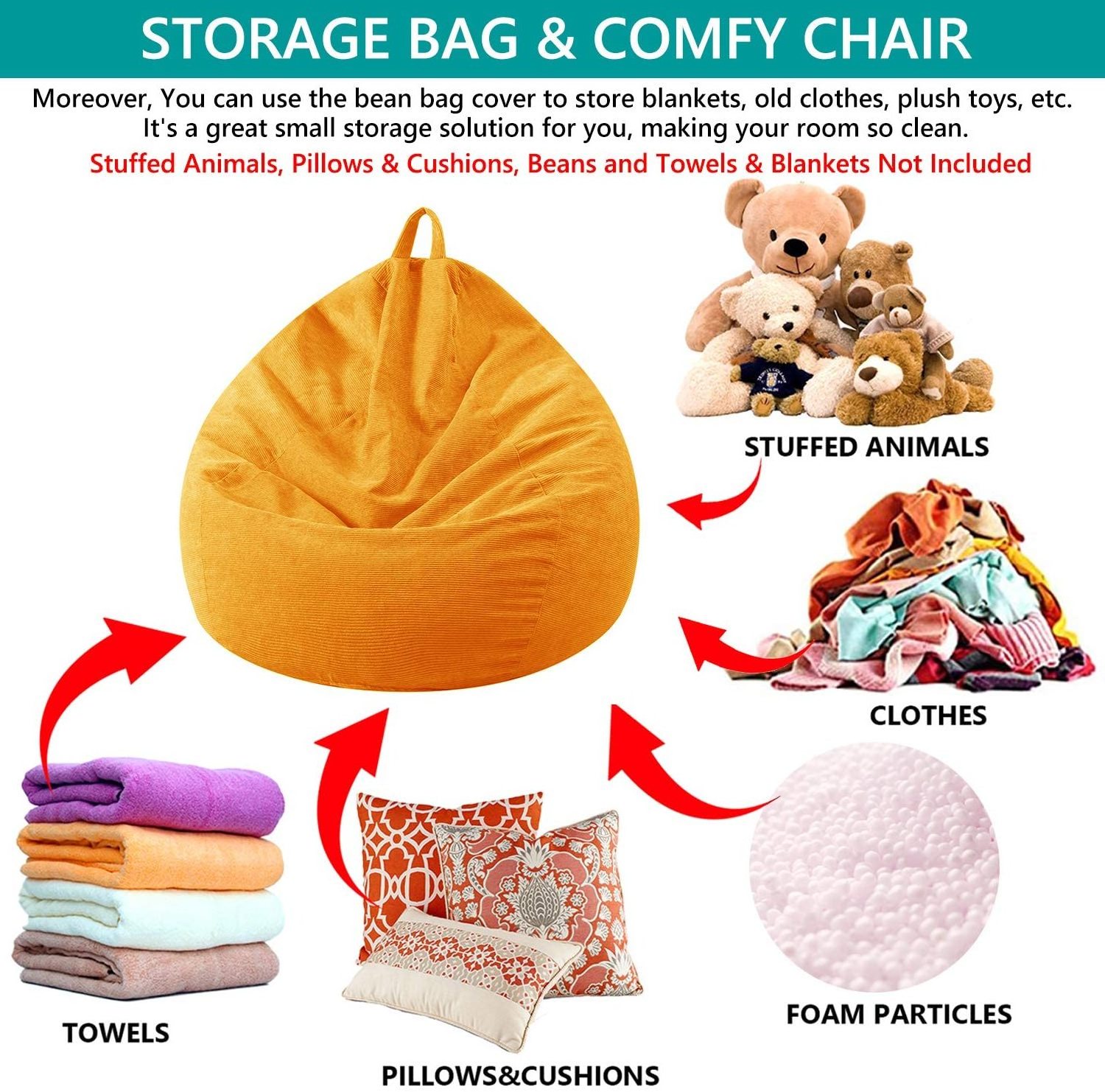 Custom Lazy Seat Bean Bag Pouf Puff Couch import Big Beanbag Sofa For Living Room