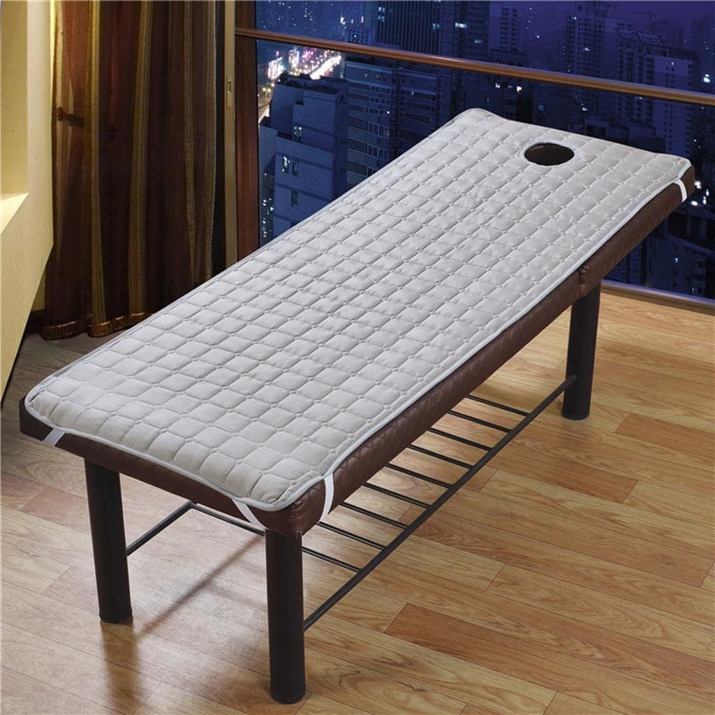 Hot sale Custom Mattress Pad Facial spa bed massage table covers for Beauty Salon with Face Hole